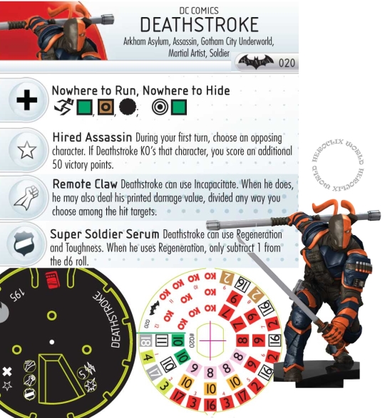 Arkham Origins HeroClix Deathstroke Dial