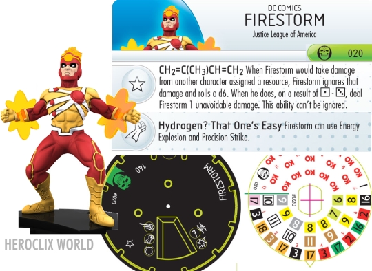 HeroClix Trinity War Spoilers: Firestorm dial