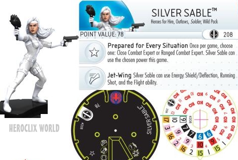 HeroClix Silver Sable Dial