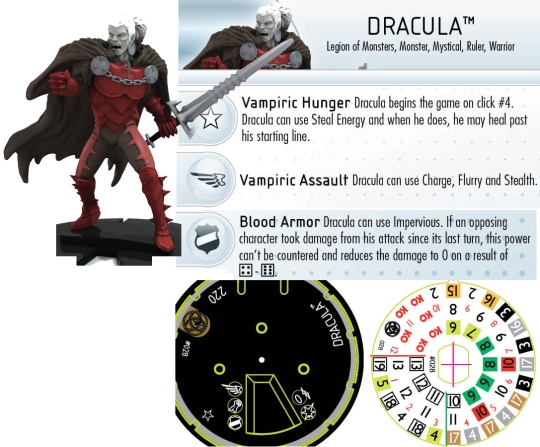 HeroClix Dracula Fear ItSelf Dial
