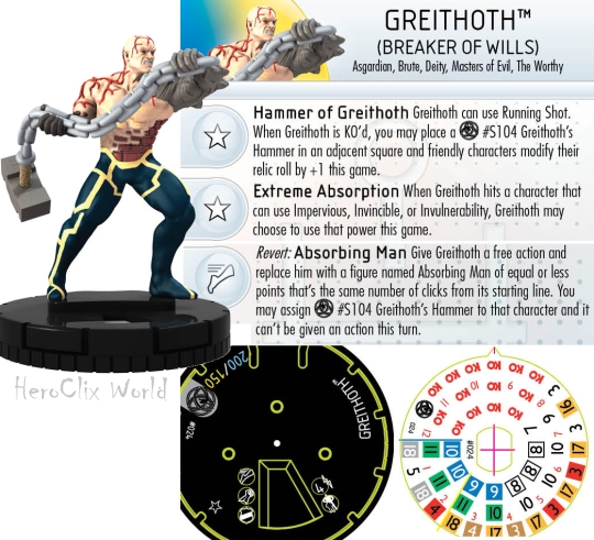 HeroClix Greithoth Fear Itself spoilers dial