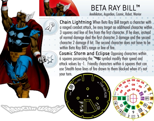 HeroClix Beta Ray Bill Dial Galactic Guardians