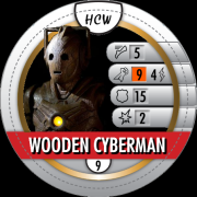 HeroClix World Bystander Wooden Cyberman